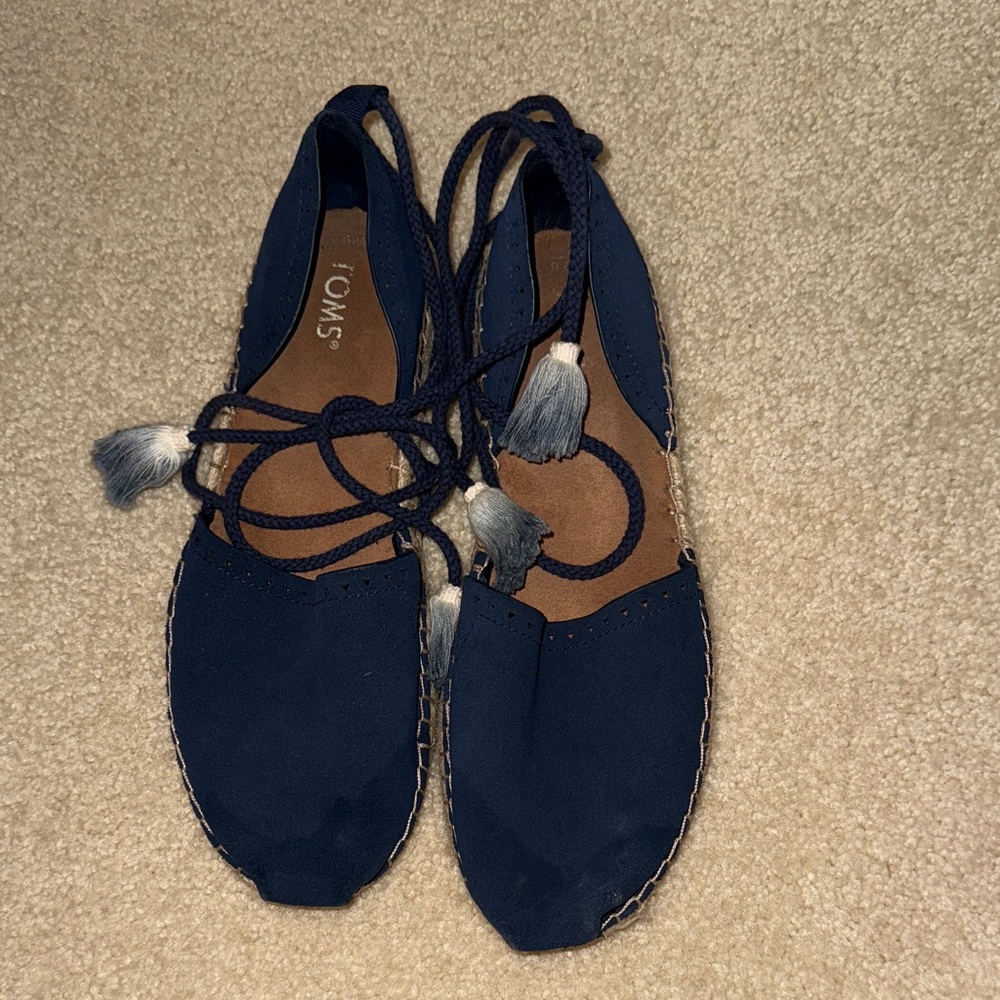 TOMS Women's Dark Blue Espadrilles